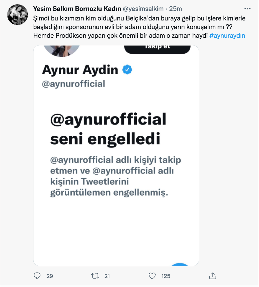 yesim salkim dan olay aynur aydin iddiasi yasak ask yasiyor